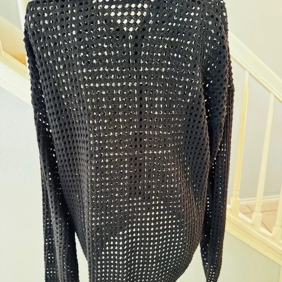 Madewell Open-Stitch Polo Cardigan Sweater M - Picture 11 of 11